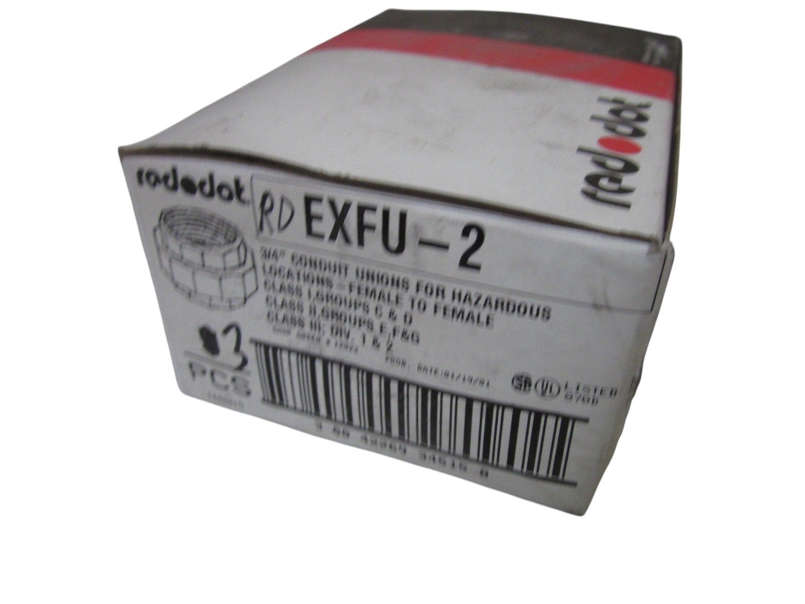 LOT OF 9 RED DOT RD EXFU-2 3/4" CONDUIT FOR HAZARDOUS LOCATIONS NSMP