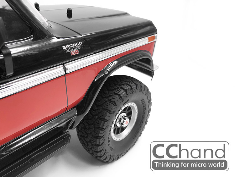CC HAND METAL SIDE LOGO for TRX-4 BRONCO RANGER