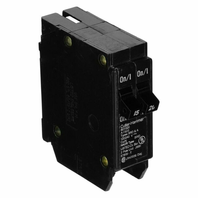 Cutler-Hammer BR1520 Tandem Circuit Breaker 15a/20a 1 Pole Quantity 1