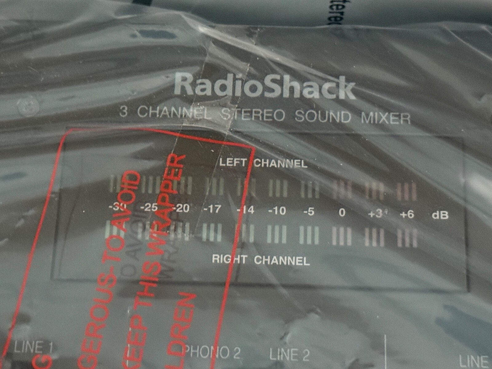 Vintage Radio Shack 7 Band Equalizer 3 Channel Stereo Sound Mixer 32-3012 NEW