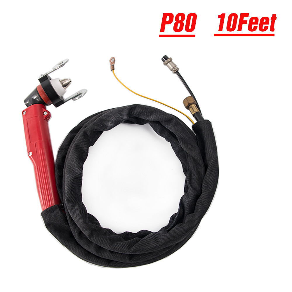10 Foot & 3 Meter P-80 Panasonic Air Plasma Cutting Cutter Torch Complete Cables