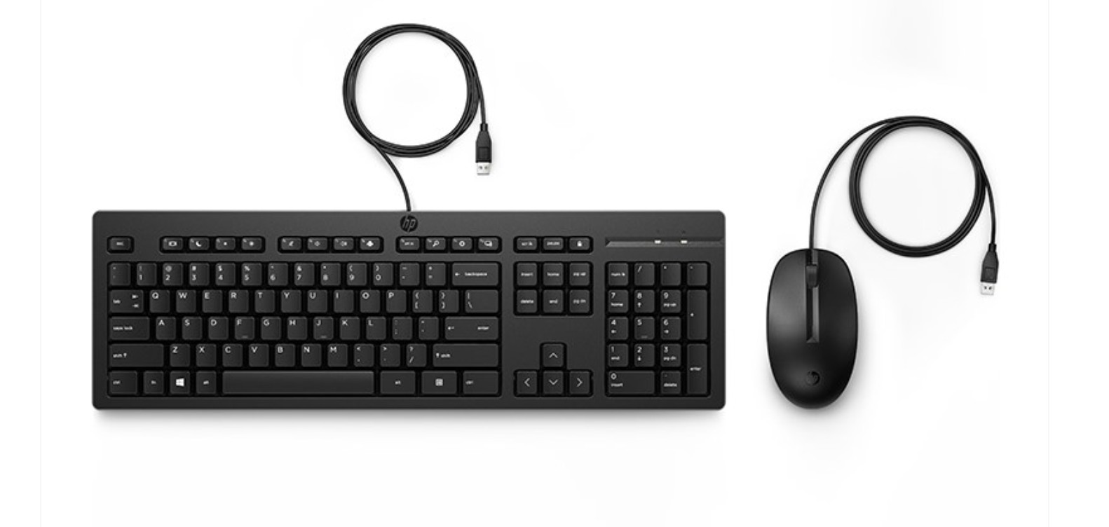 286J4AA#ABA HP 225 Wired Keyboard and Mouse Set US