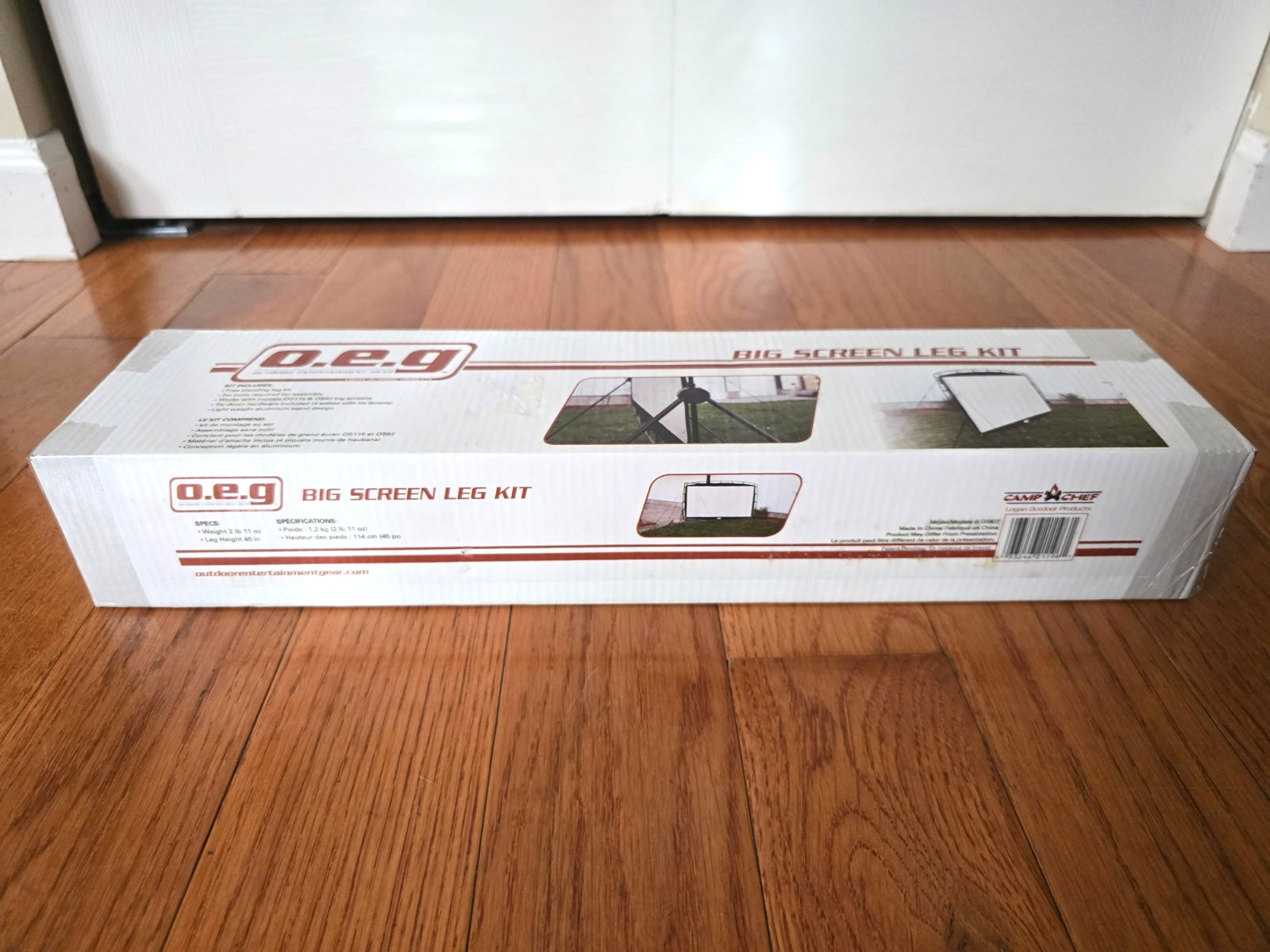 O.E.G. Outdoor Projector Screen Stand Leg Kit 114" Model: OSKIT for OS115 & OS92