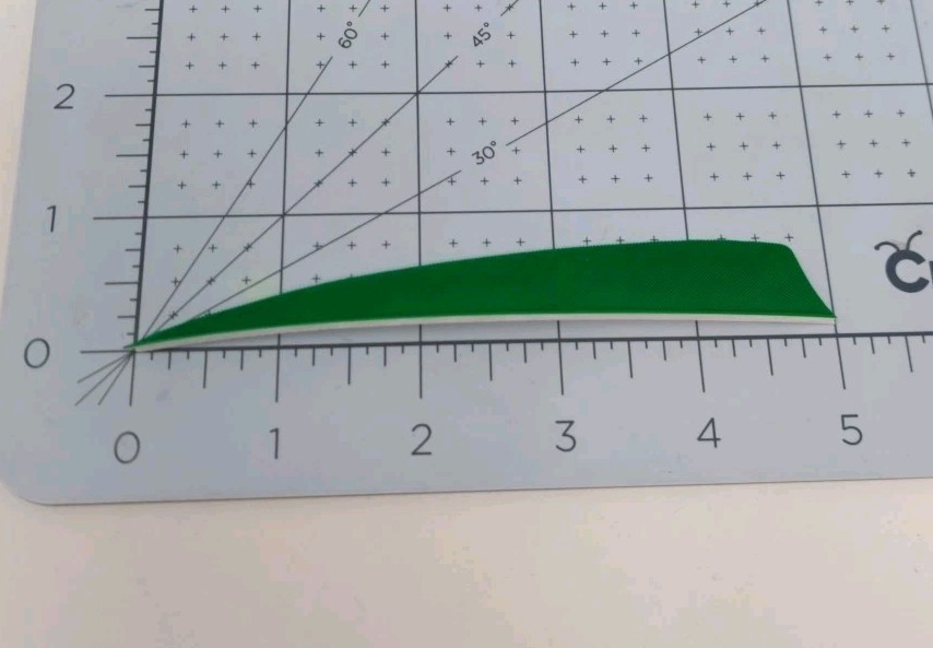100pk Archery Arrow Feathers 5" Left Wing: Shield Forest Green