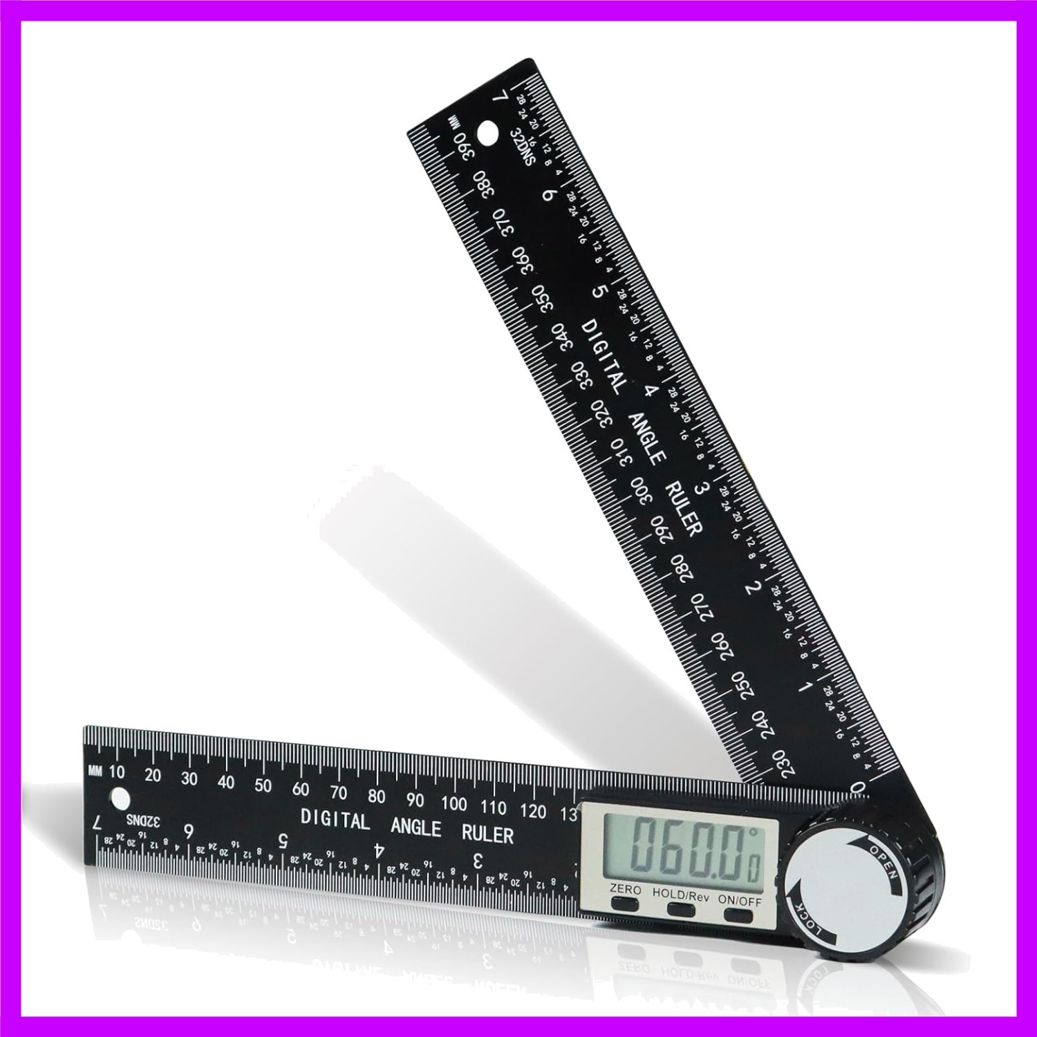Third Generation Protractor Angle Finder Digital Angle Ruler with 7Inch 200Mm