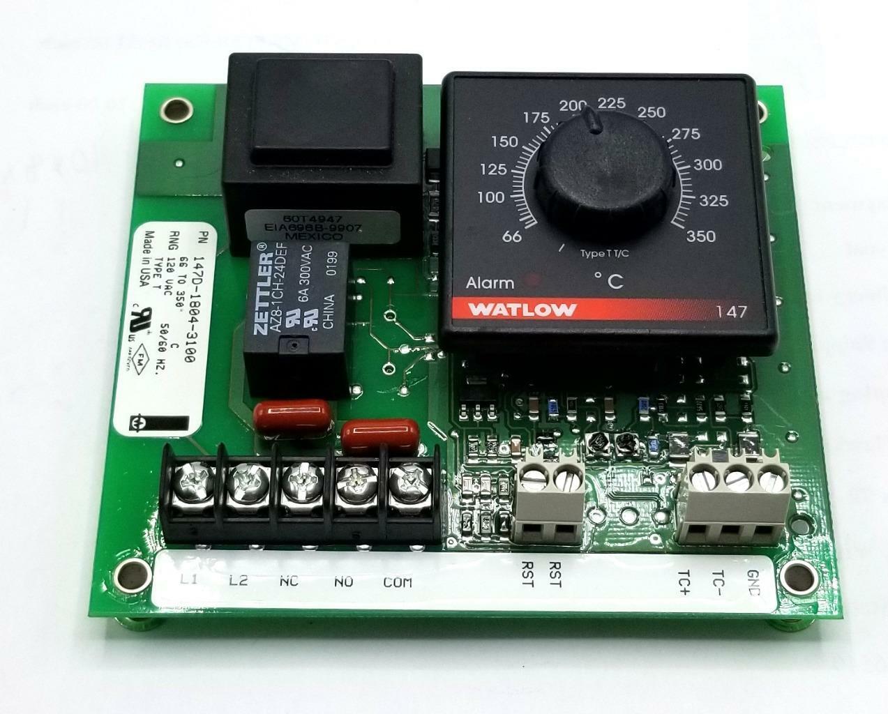 Watlow 147D-1804-3100 Temperature Control Board 66-350 Deg.