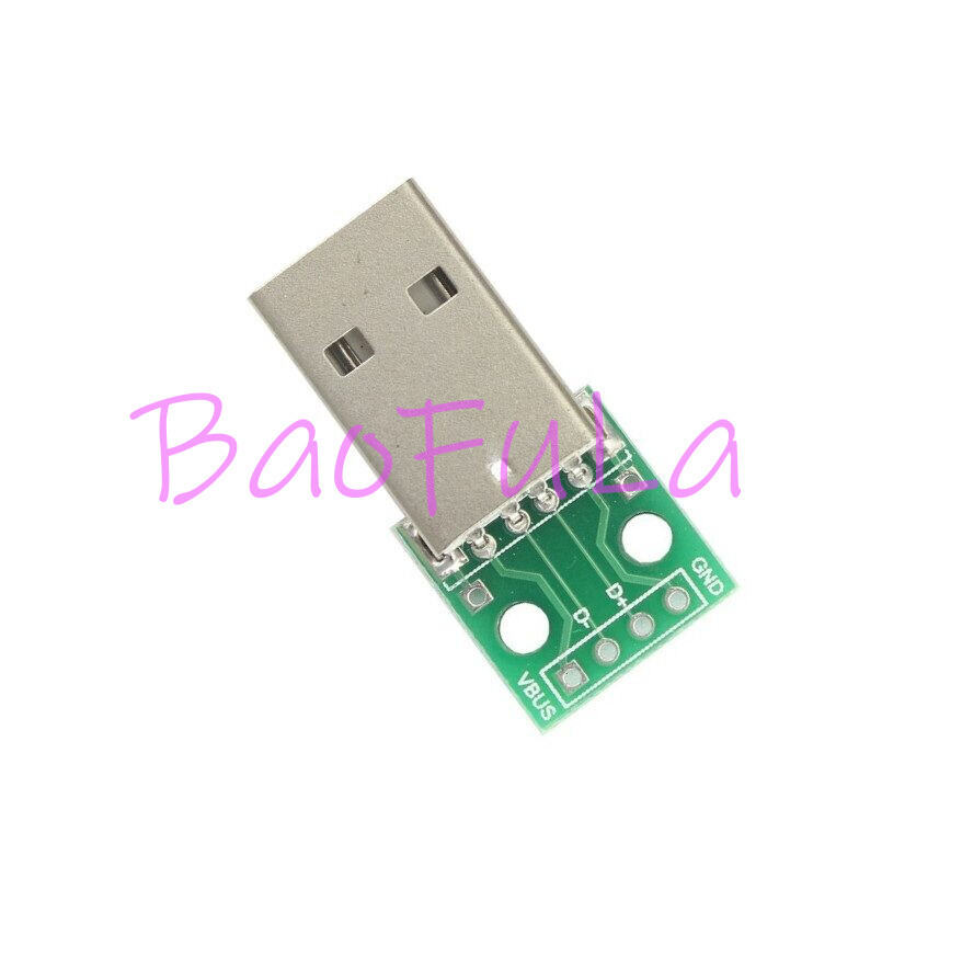 10pcs USB to DIP Adapter Converter 4 pin for 2.54mm PCB Board Power Supply