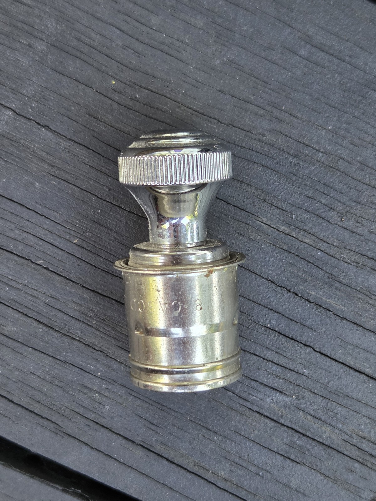 CHROME CIGARETTE LIGHTER DASH Pop Out CIGARETTE Lighter 1970S CASCO 12V USA VTG