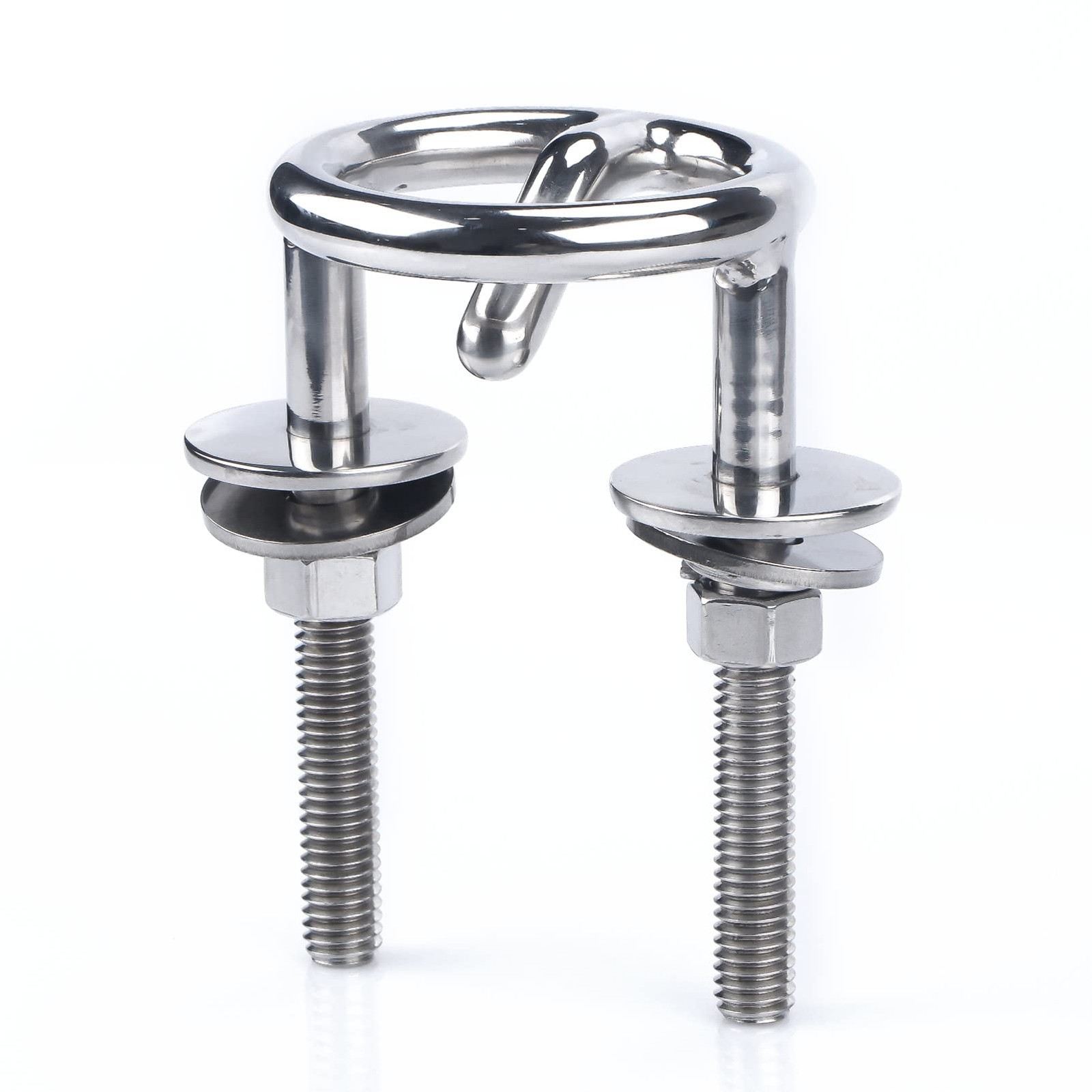 Marinebaby Marine 316 Stainless Steel Transom Mount Ski Tow Hook for silver