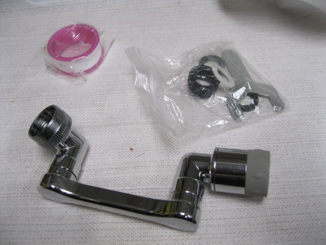 Stainless Steel Universal 1440°Swivel Robotic Arm Swivel Extension Faucet Aerato