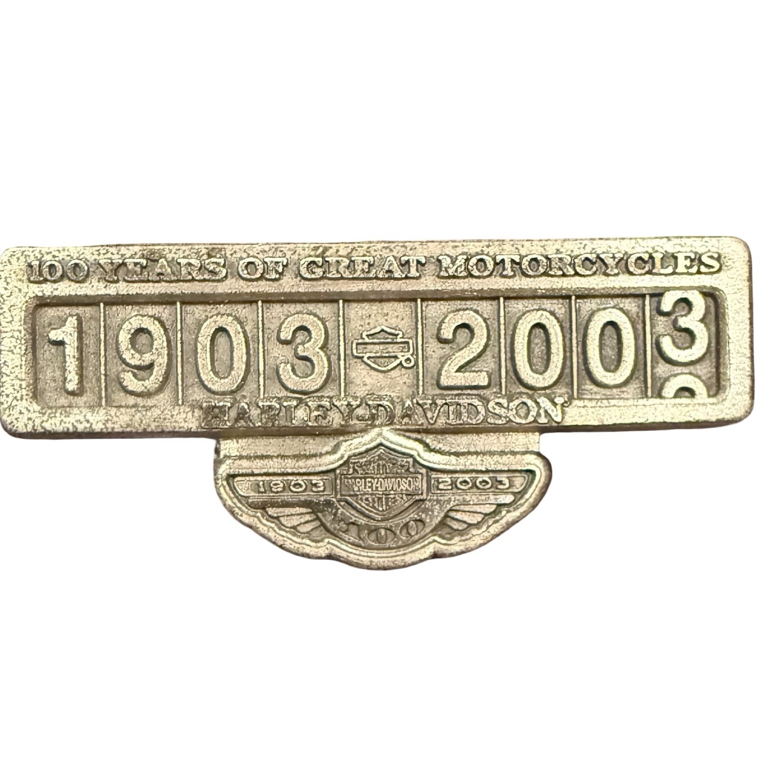 Harley-Davidson 100th Anniversary Sterling Silver Commemorative Pin Badge 925