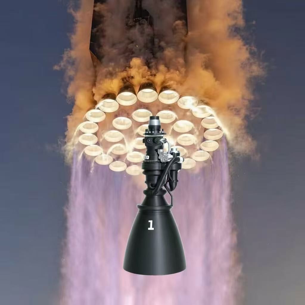 SpaceX Raptor 3 Engine Model 3D Printed Static Display Ornament Collection Decor