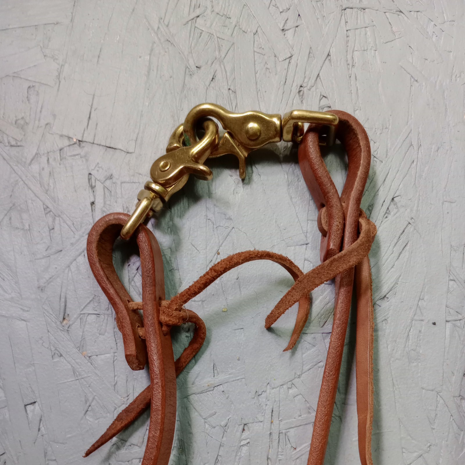 1/2" Brown Leather Western 6'Long ea. Split Reins