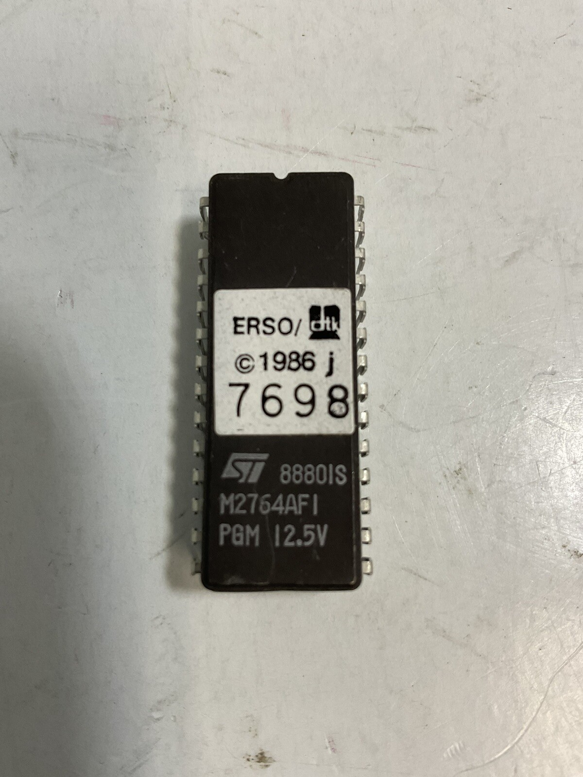 ERSO DTK 7698 888OIS M2764AFI PGM 12.5V Computer Chip 1986 ElectronicsRecycled