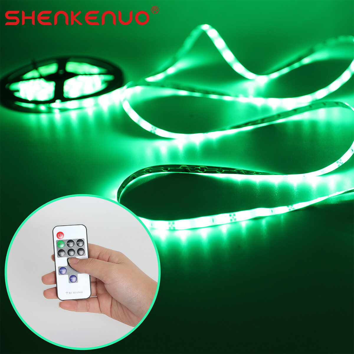 Green LED Boat Light Deck Waterproof Bow Trailer Pontoon Lights Strip Marine 5M