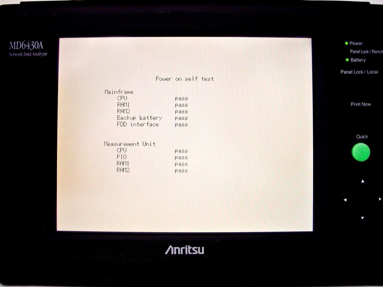 Anritsu Network Analyzer ISDN Frame Relay MU643000B - No Battery - As Is MD6430A
