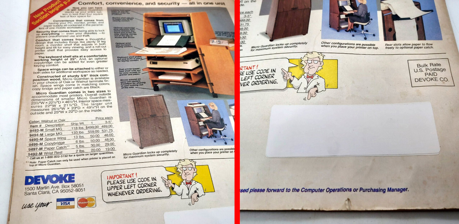 Summer 1988 Devoke Computer Support Products Catalog