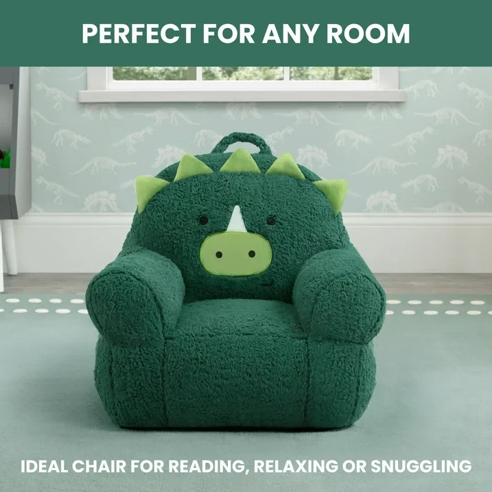 Delta Children Dinosaur Cozee Buddy Chair, Green