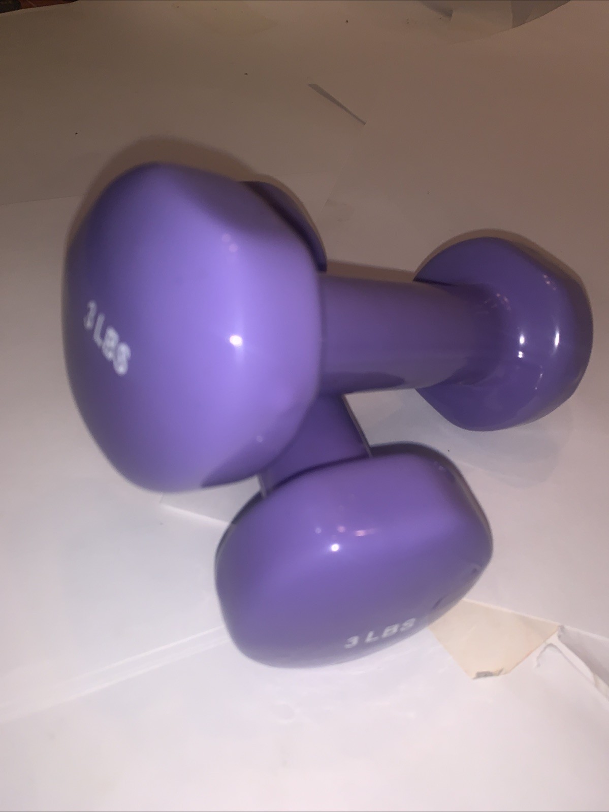Purple Neoprene Hex Dumbbell Hand Weights, Set of 2 - Workout Strength Training