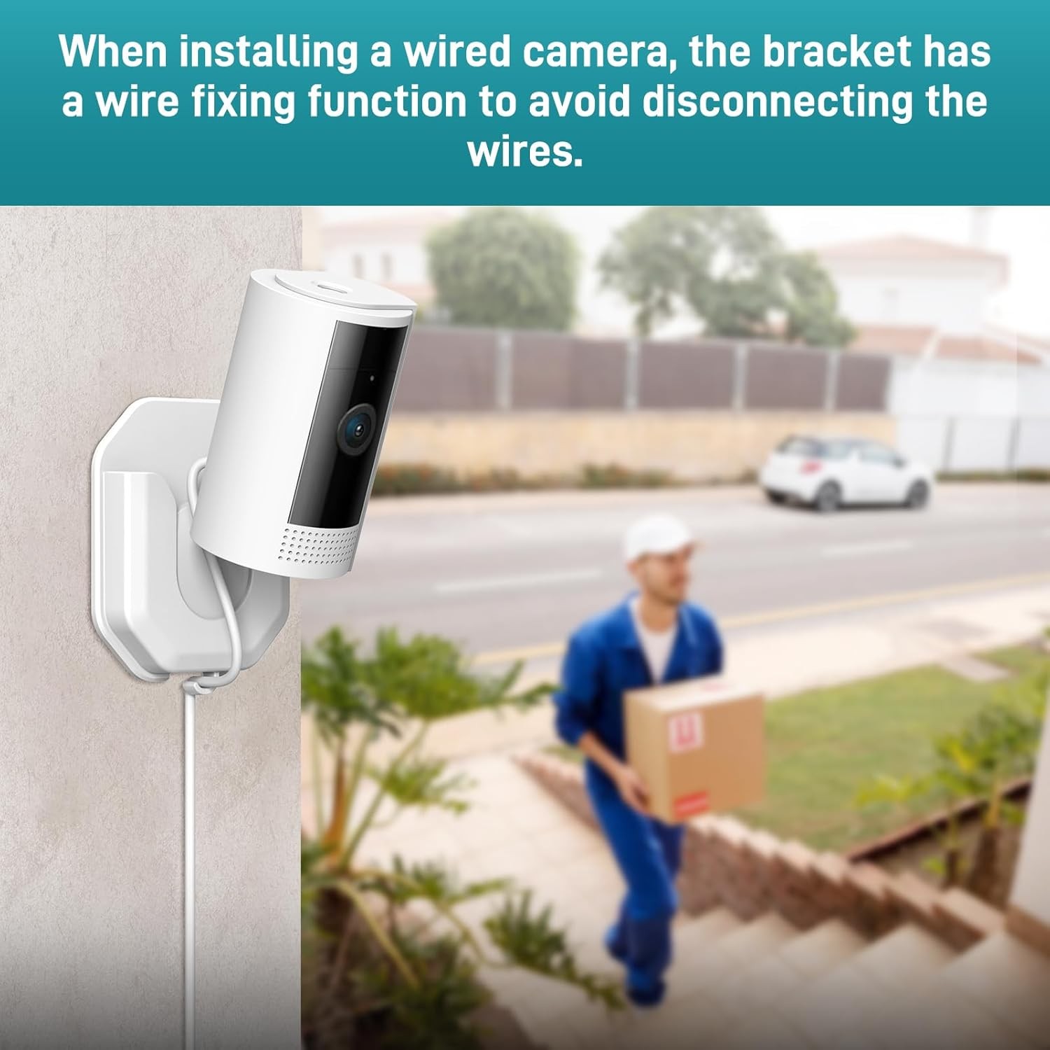 3Pack Ring Indoor Camera Wall Mount Bracket No Drill Adhesive