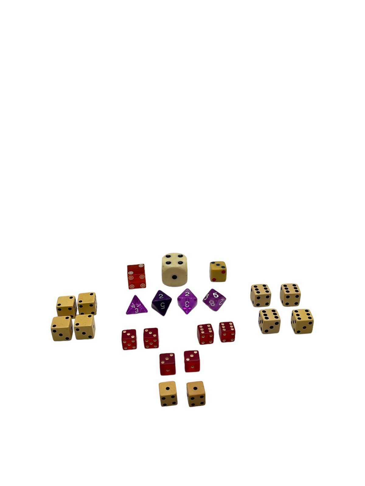 Vintage Gaming Dice Lot Of 24 Some Pairs Some Not