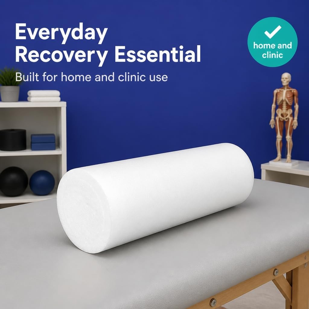 Medium/Firm White PE Foam Roller (36" Full Round)
