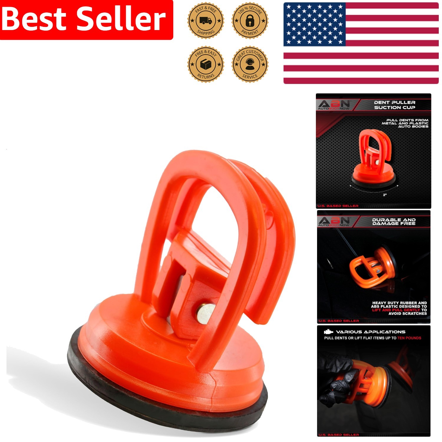 Dent Puller Suction Cup 2in Mini Car Hail Damage Remover Repair Tool Auto Body