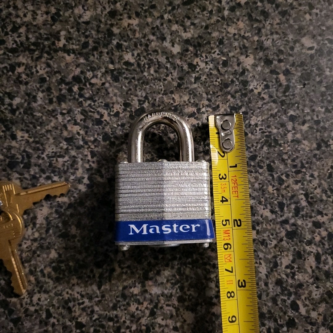 3 Master Lock No.3 Padlocks Keyed DIFFERENT