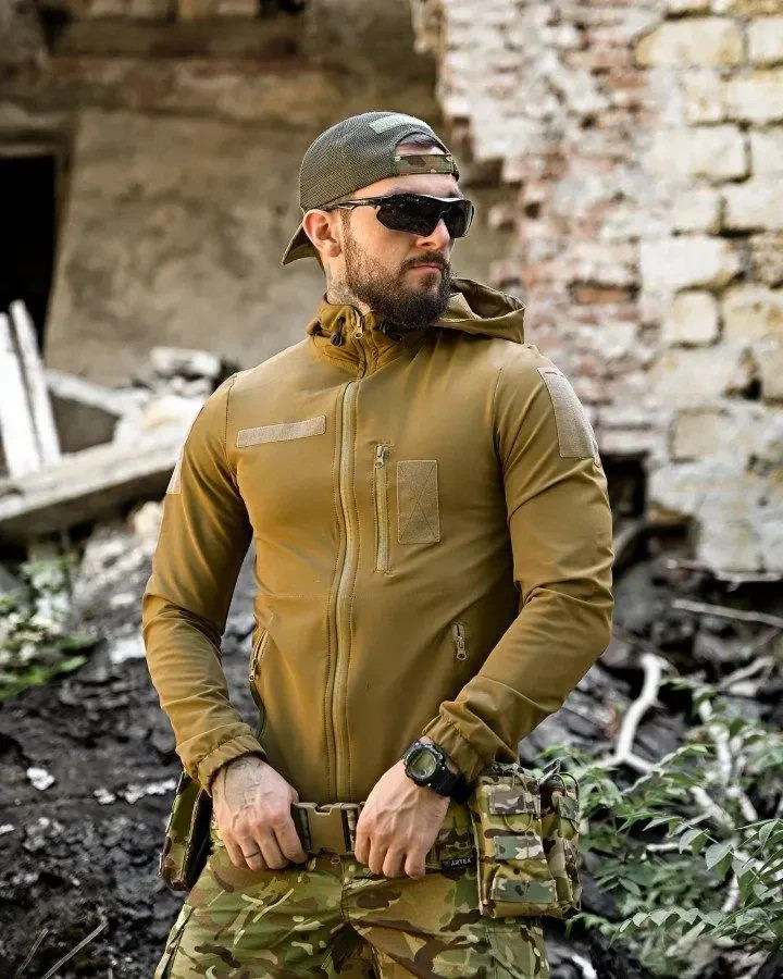 Military windbreaker jacket coyote, autumn tactical jacket coyote, tactical 💛💙