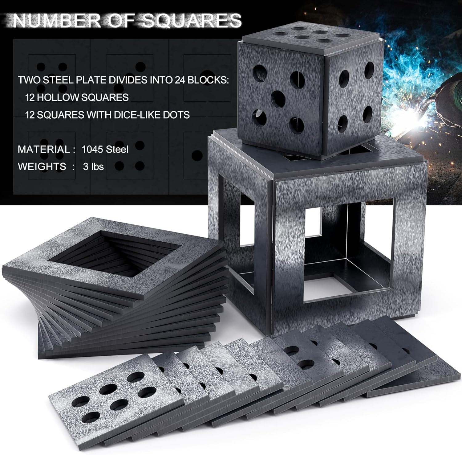 Beginner-Friendly Welding Practice Kit – 24 Steel Sheets for Unique Art Projects