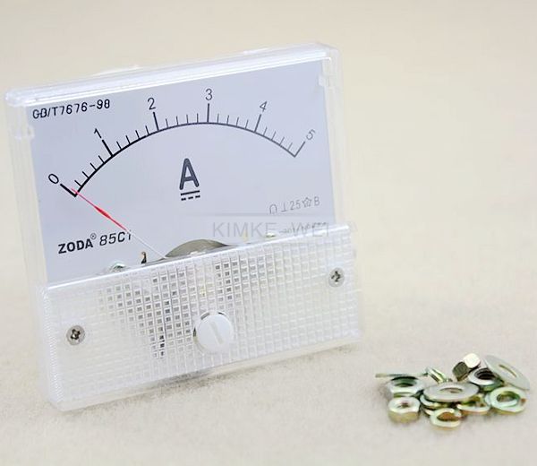 DC 0-5A Analog Amp Meter Ammeter Current Panel New