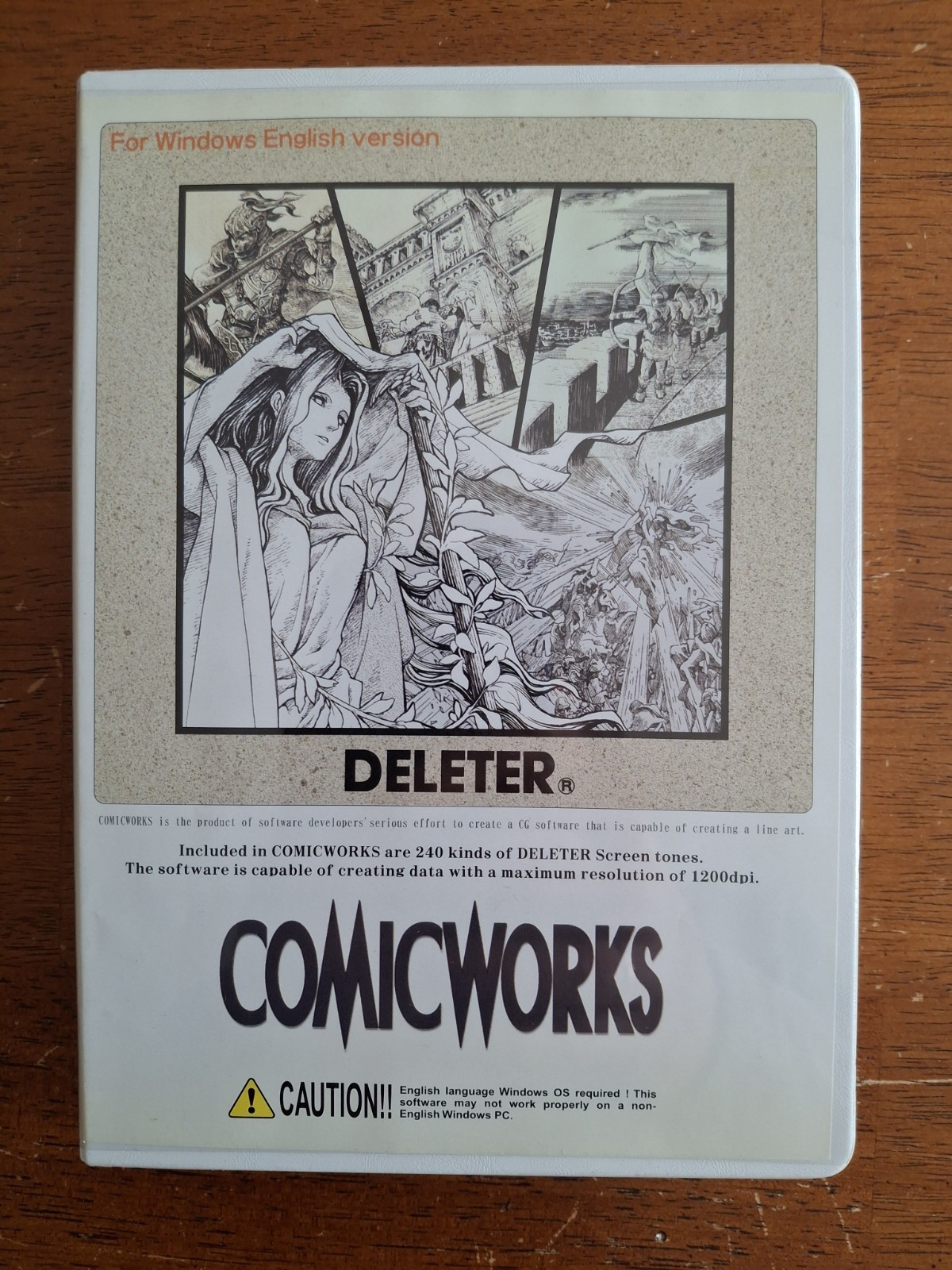 DELETER COMICWORKS - MANGA Drawing - ENGLISH Version - For Windows - CD-ROM