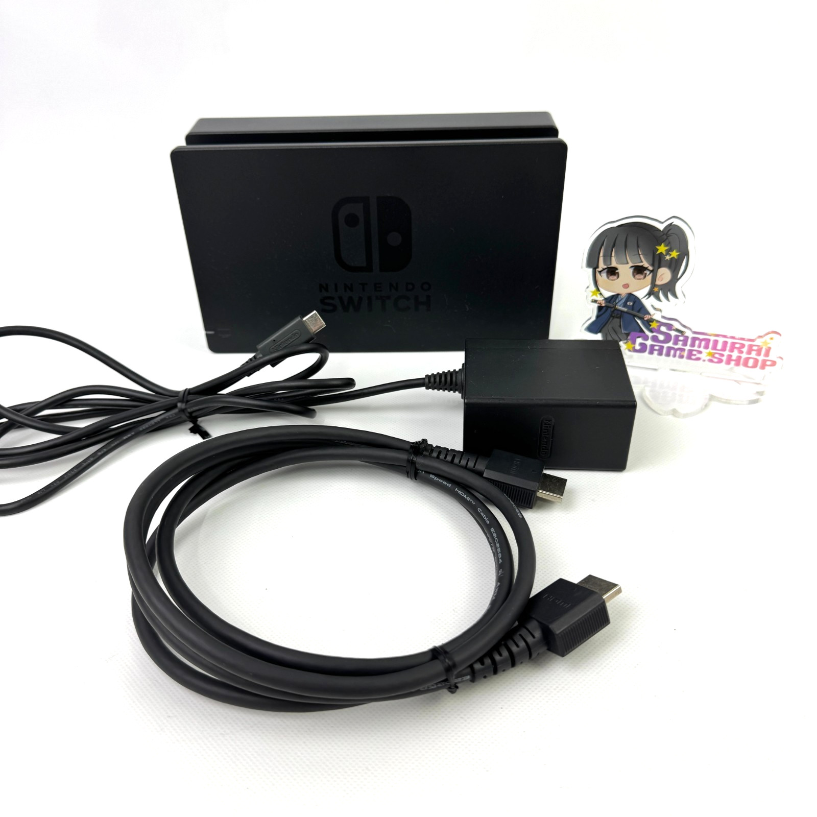 Nintendo Switch Official Charging Dock AC Adapter HDMI Cable Works Fine JP