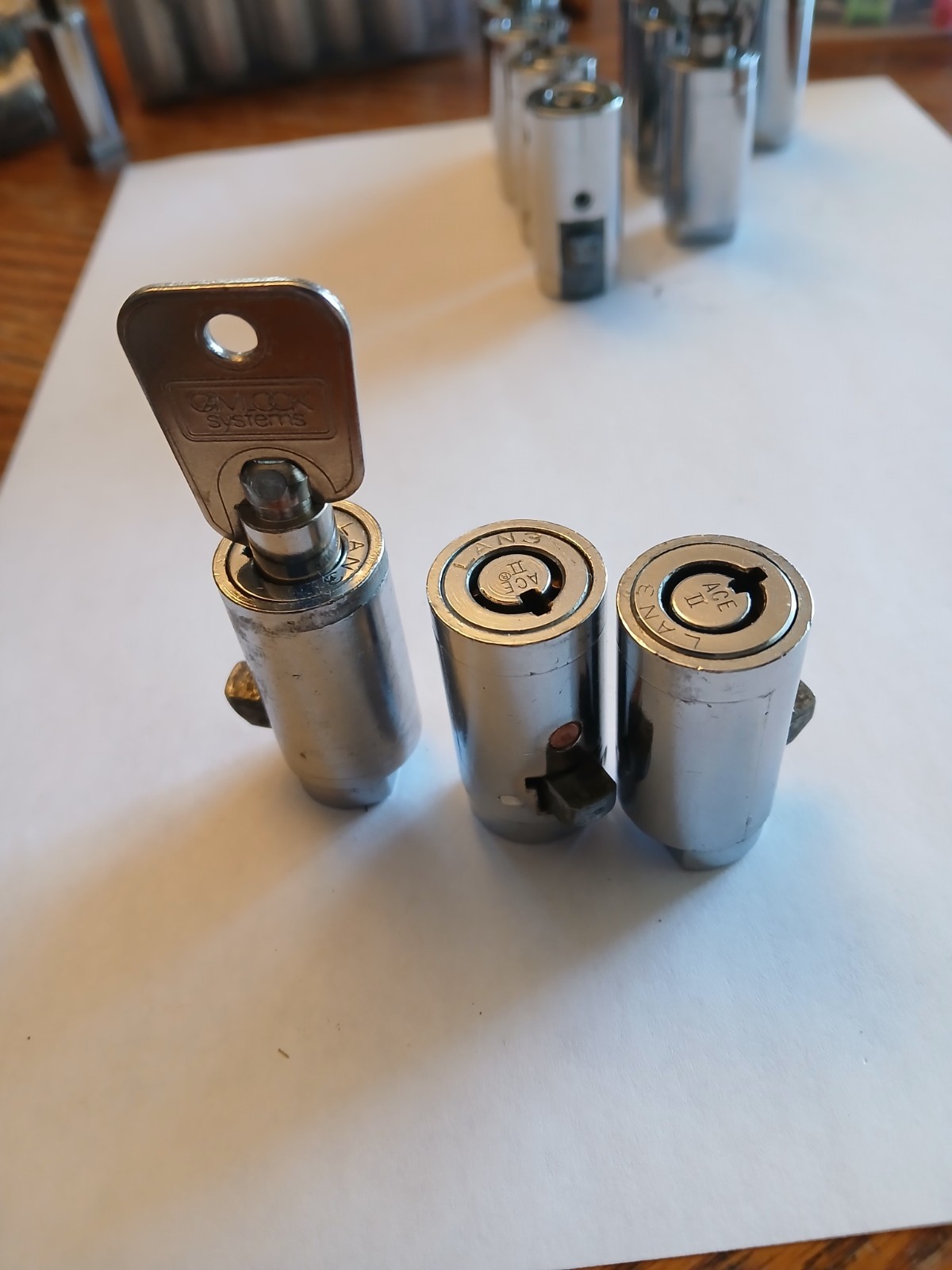Snack soda drink vending machine key #LAN 3 + lot of 3 locks used barrel style