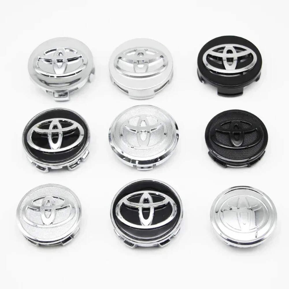 4pcs 57mm+62mm Car Tyre Wheel Center Hub Cap Badge For Toyota C-hr Prado Rav4 Ya