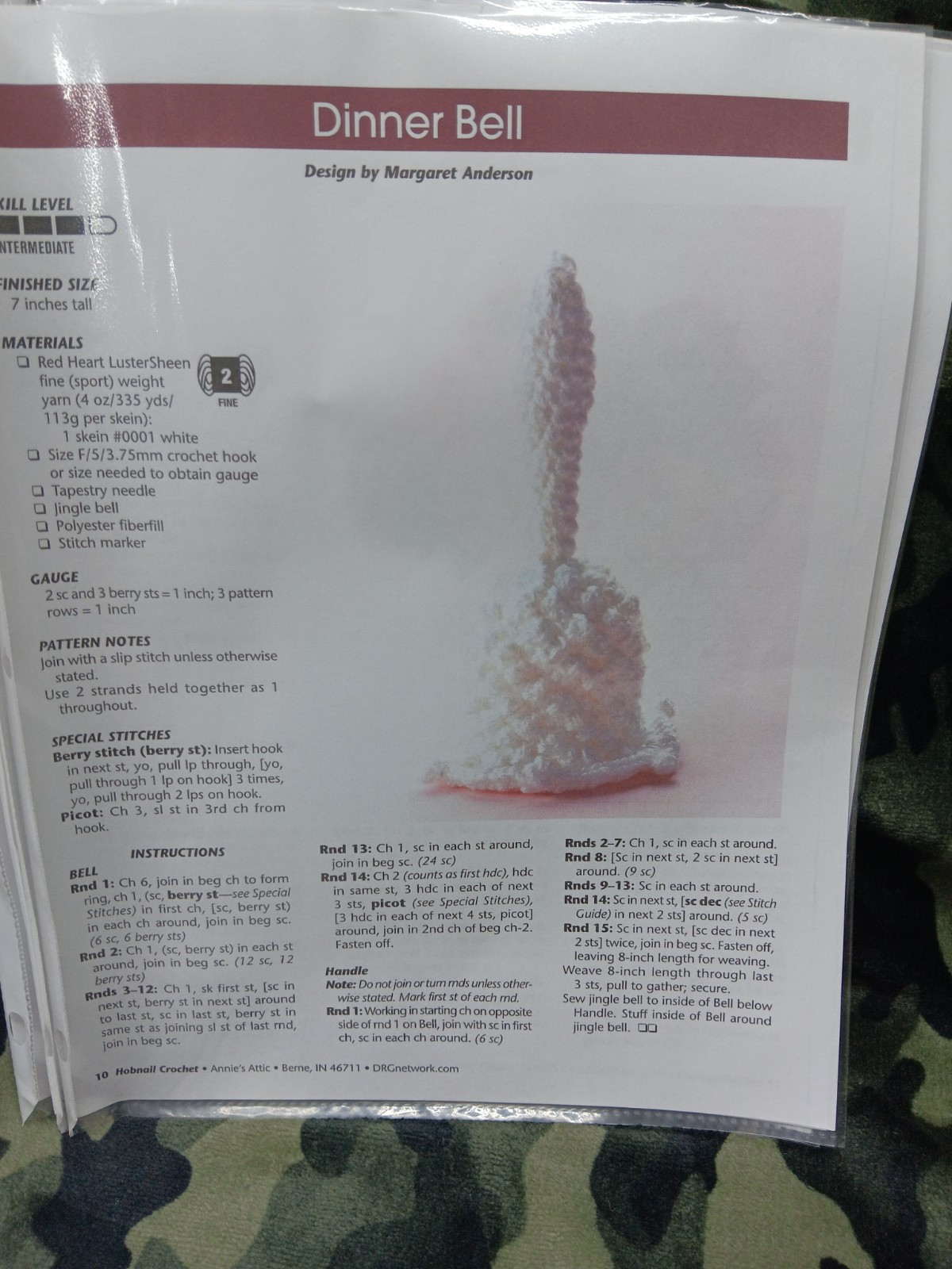 Crochet Patterns Bundle Loose Leaf Annies Attic 9 Projects Sleeve Romantic '07