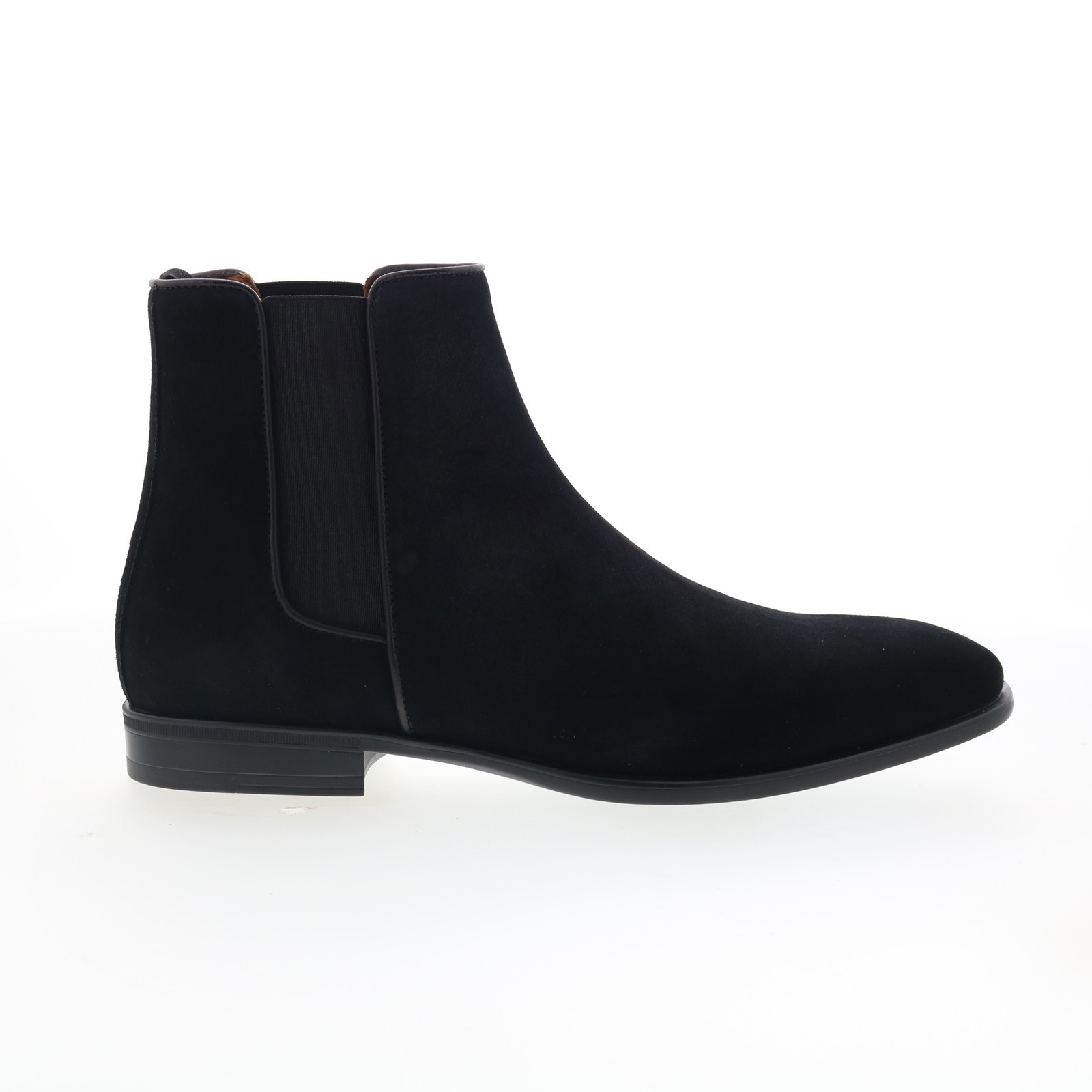 Aquatalia Adrian Dress Suede Waterproof M001001 Mens Black Chelsea Boots