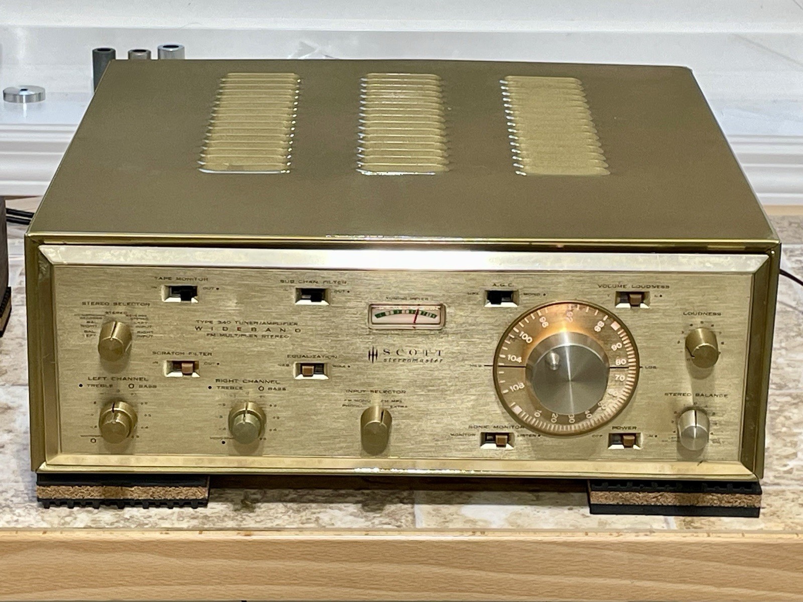♫ Classic Scott 340 Tube Stereo Receiver Restored Fully Re-Capped. Please Read ♫