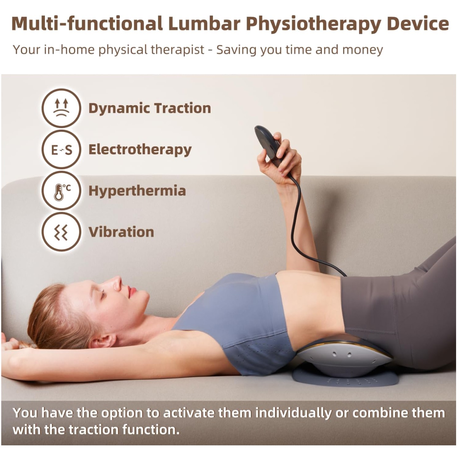 Electric Back Stretcher with Heat Therapy