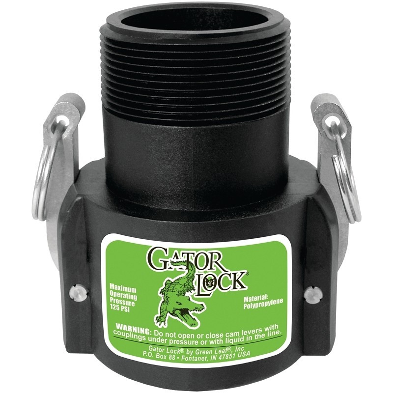 Green Leaf 150B/GLP150BNL Cam Lever Coupling, 1-1/2 in, Glass Filled Polypropyle