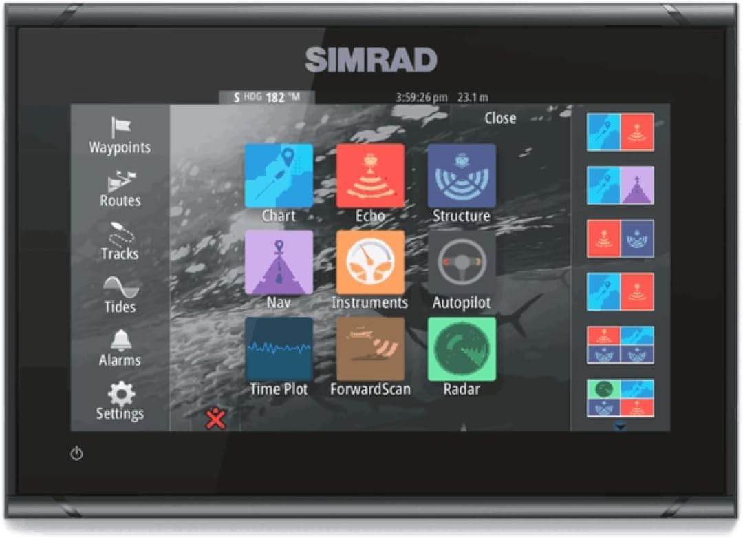 Simrad GO9 XSE with 83 200 Transom Mount Transducer 000-16293-001