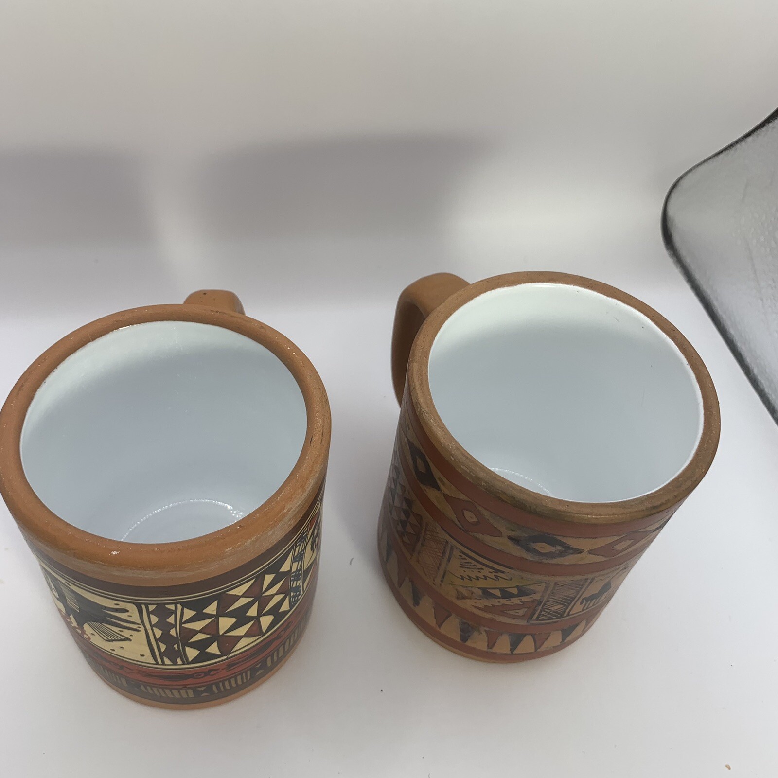Pair Of Peruvian Terracotta Mugs