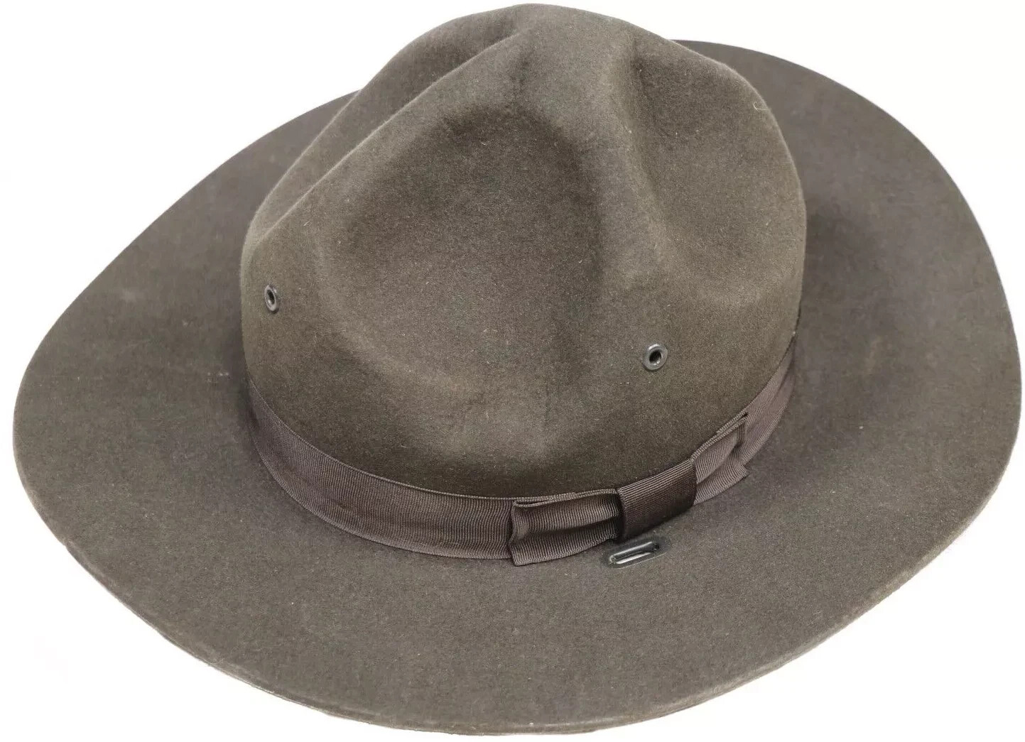 6 5/8 - USGI Military Felt Campaign Hat Drill Sergeant Green Garrison Collection