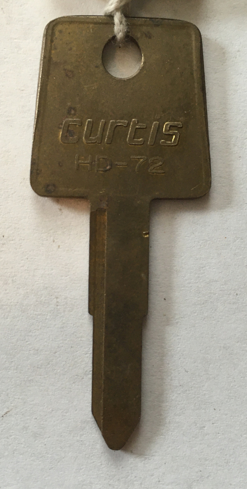 NOS CURTIS BLANK KEY HD-72 FOR  HONDA MOTORCYCLES - FREE SHIPPING