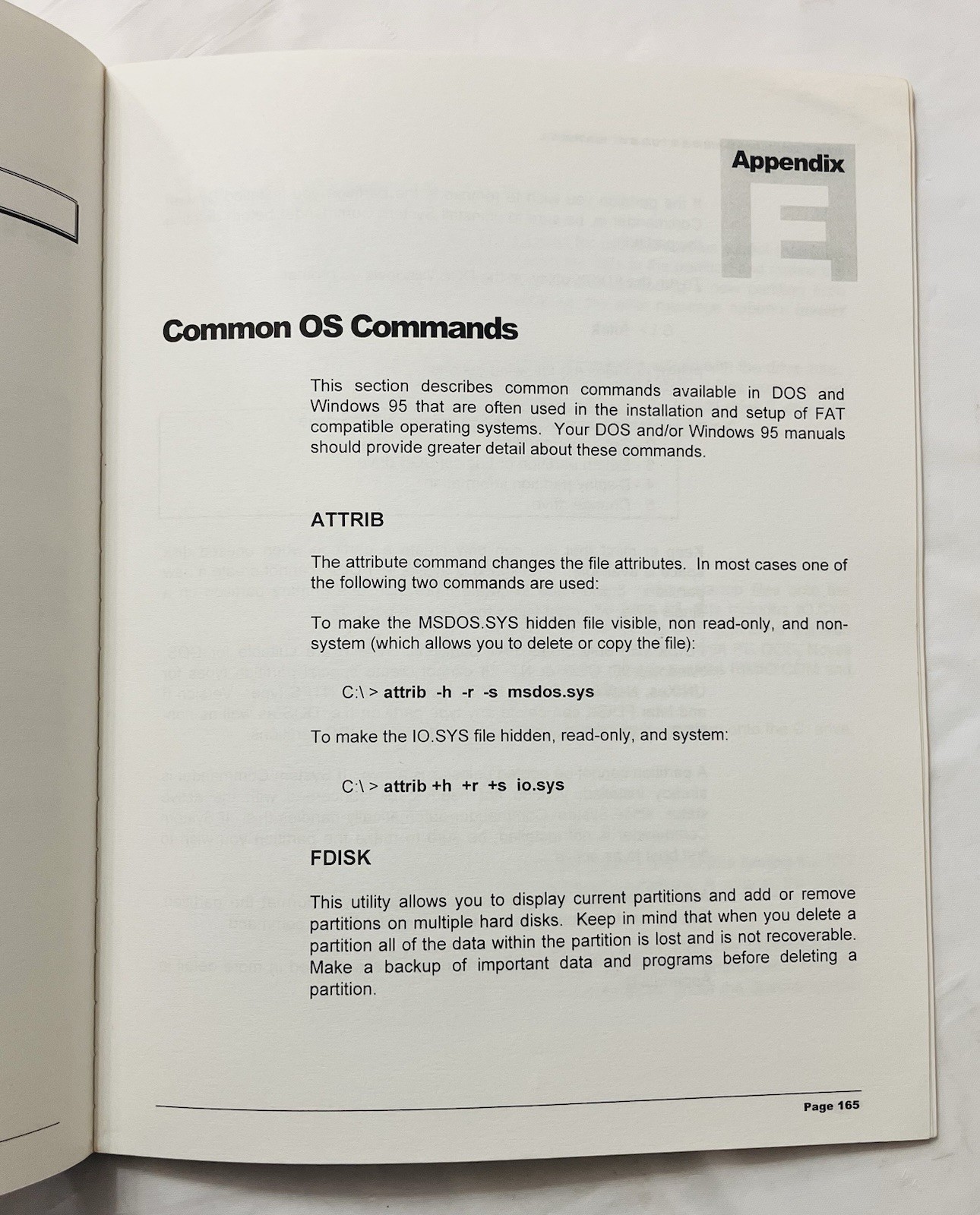 Original System Commander User Manual VCOM Partitioning Guide Windows Linux 1996