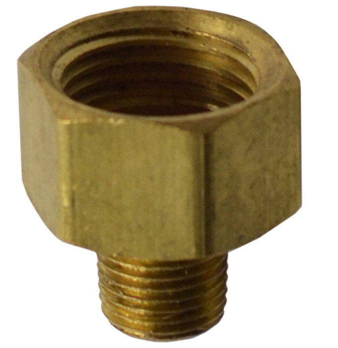 Brass Inverted Flare Brake Line Adapter Fitting 1/8 NPT Male to 5/8-18 Female