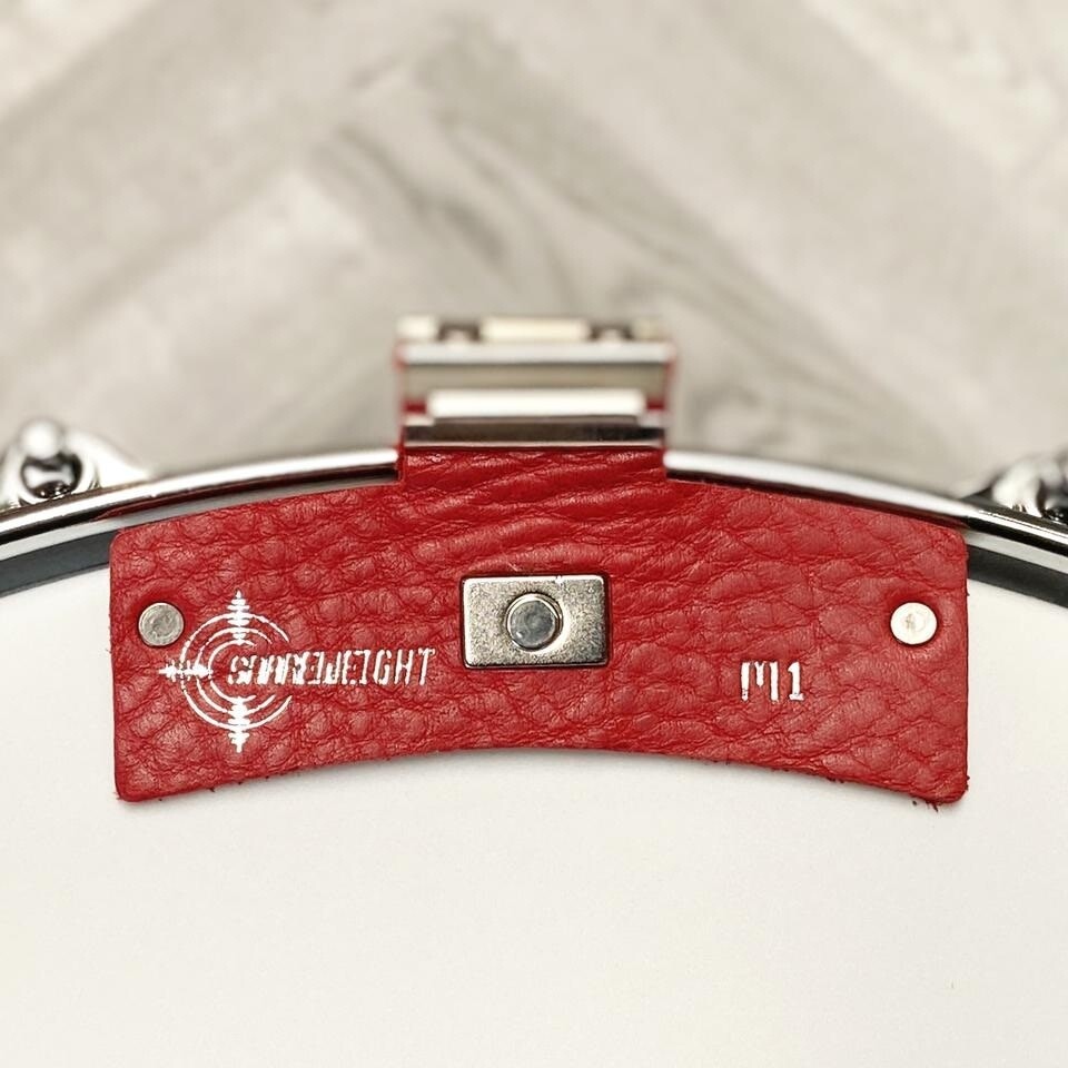 Snareweight M1b Leather Snare Drum Dampening System in Red