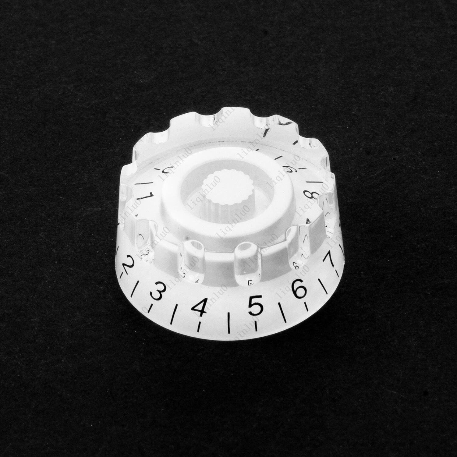 4 Pcs White LP Guitar Knurled Control Knobs Speed Metric Knob For Les Paul SG