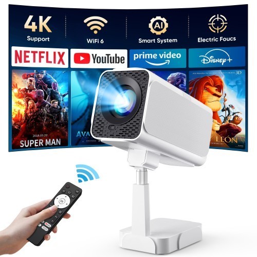 GCz Smart Projector Netflix Licensed WiFi Bluetooth 1080P HD Retail $219.99
