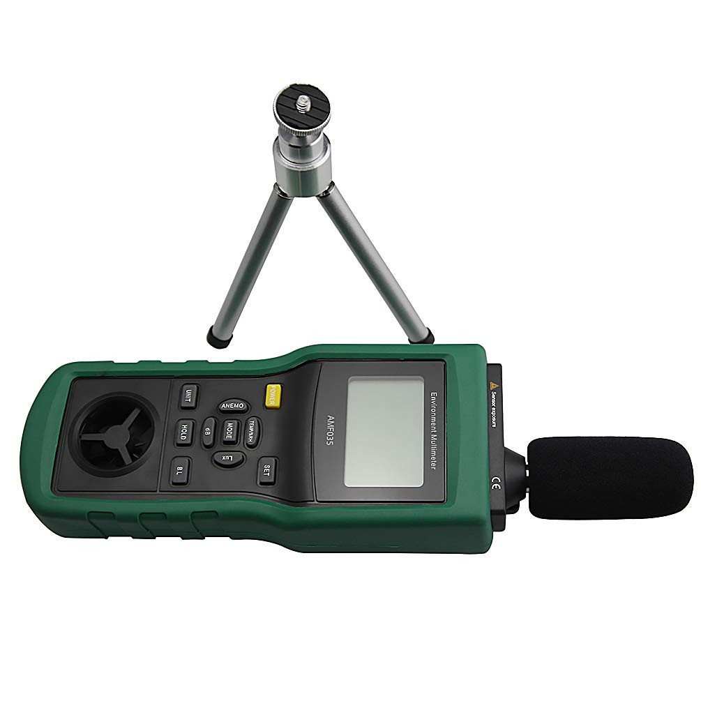 AMTAST Multi-Functional Environmental Meter Anemometer Sound Level Air Flow M...